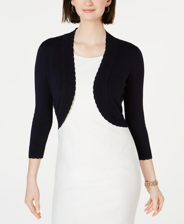 Jessica Howard Open-Front Cropped Cardigan Product Image