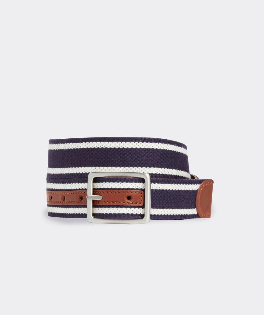 Leather & Webbing Reversible Belt Product Image