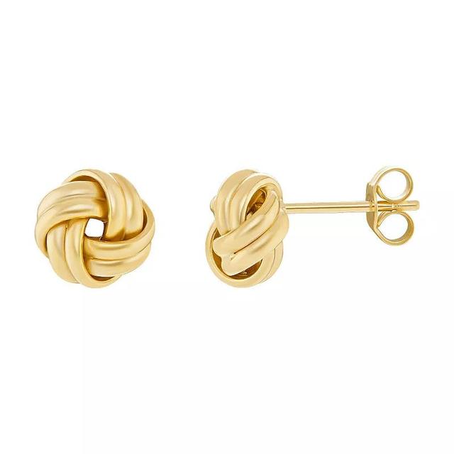 PRIMROSE 14k Gold 8.5 mm Polished Knot Stud Earrings, Womens, 14k Yellow Gold Product Image