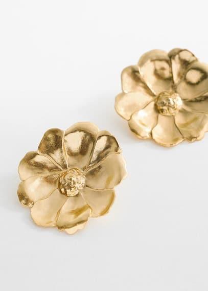 MANGO - Floral earrings - One size - Women Product Image