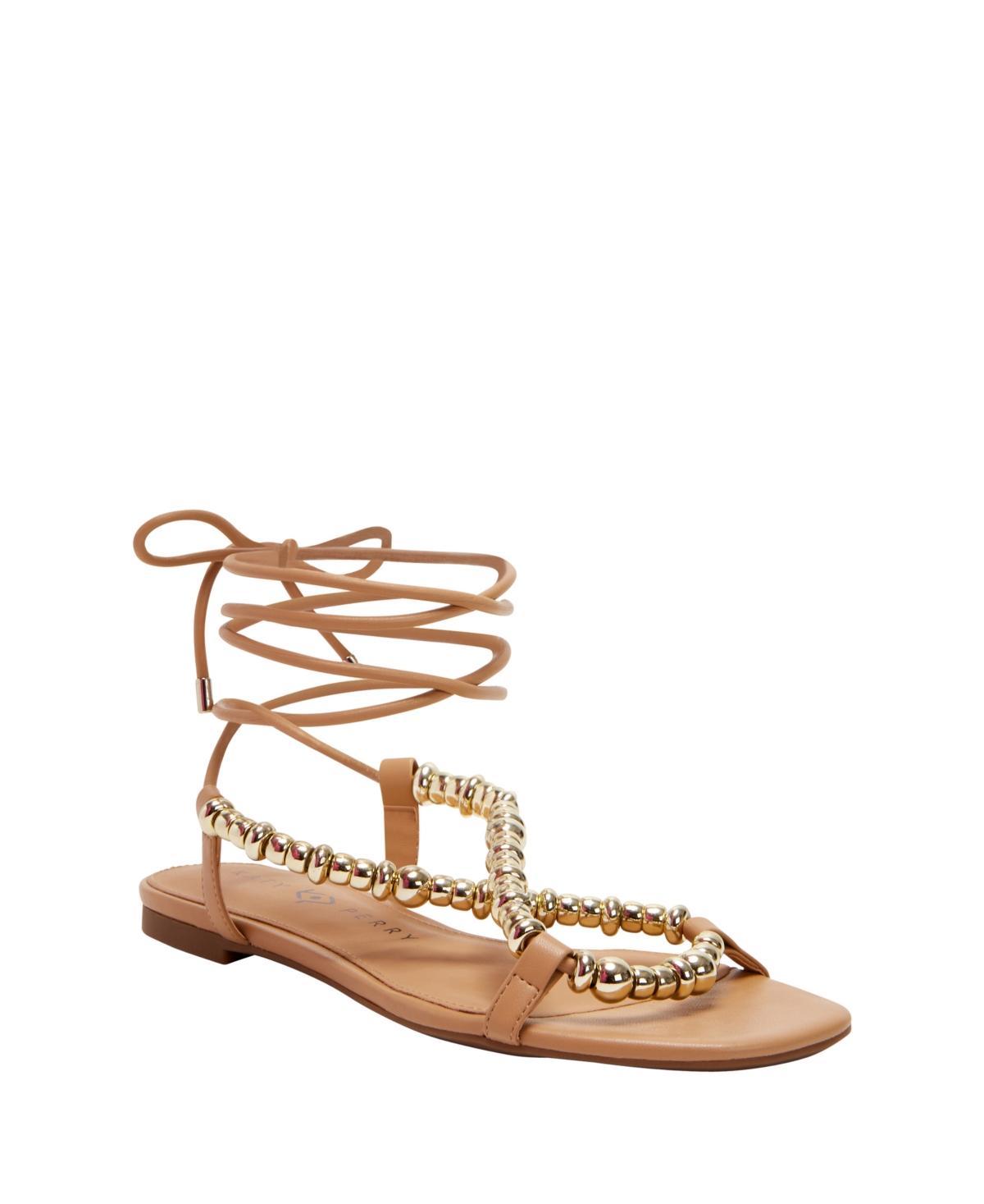 Katy Perry Womens The Halie Bead Lace-Up Sandals Product Image