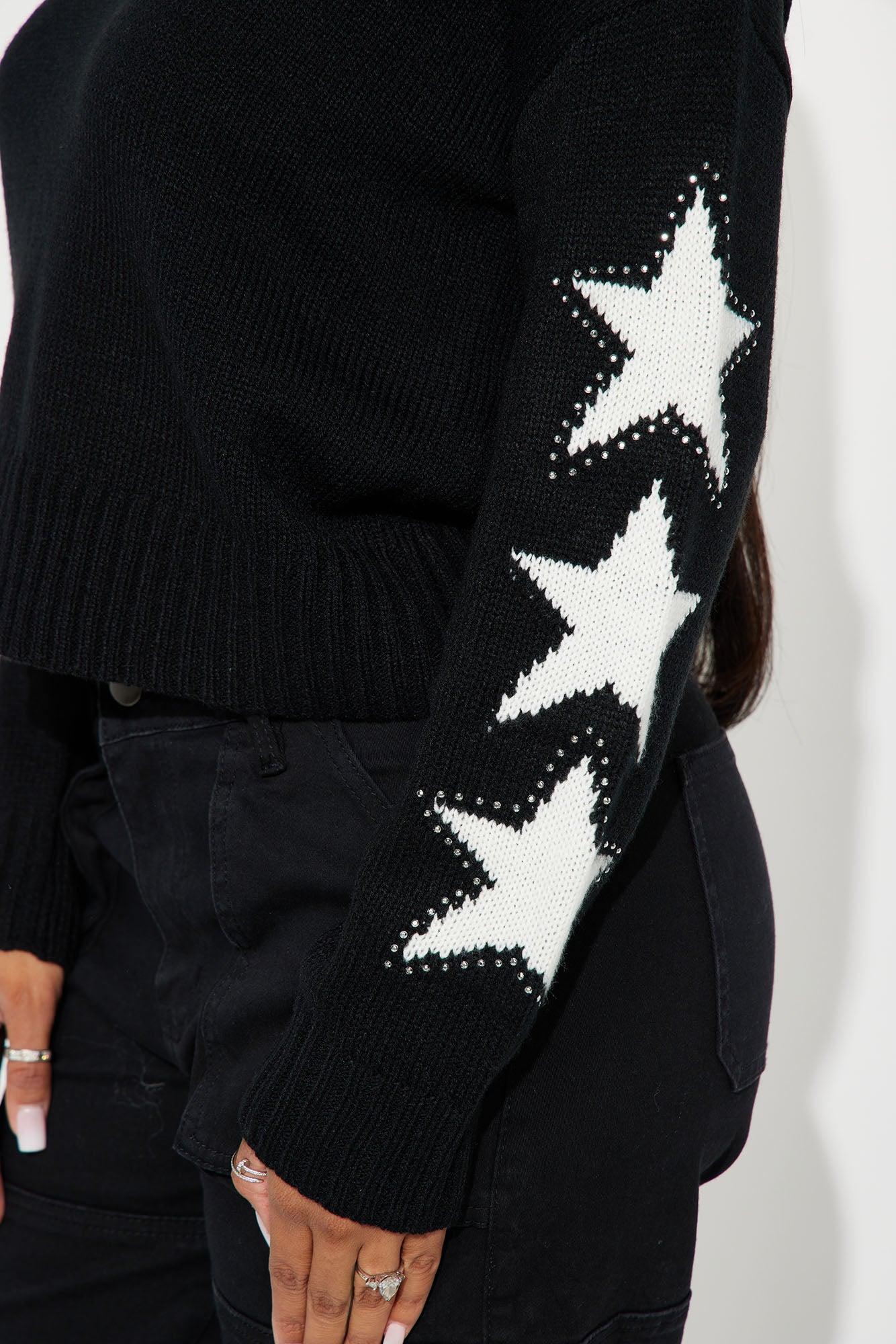 Shining Star Sweater - Black/combo Product Image