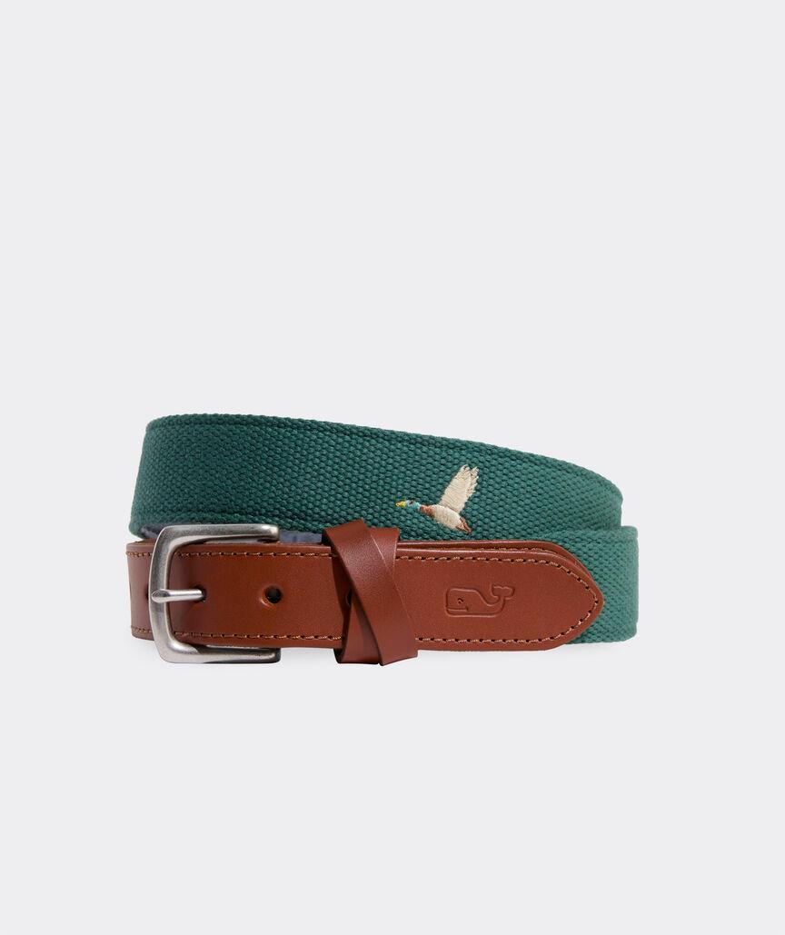 Mallard Embroidered Canvas Club Belt Product Image