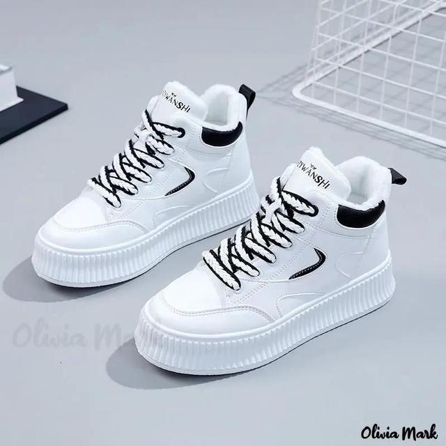 Olivia Mark – Elevator Sneakers with Thick Soles for Casual Sport Wear Product Image