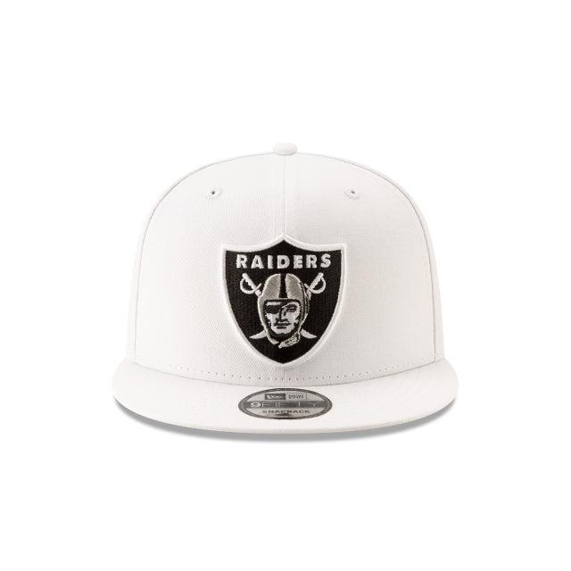 Las Vegas Raiders Basic White 9FIFTY Snapback Hat Male Product Image