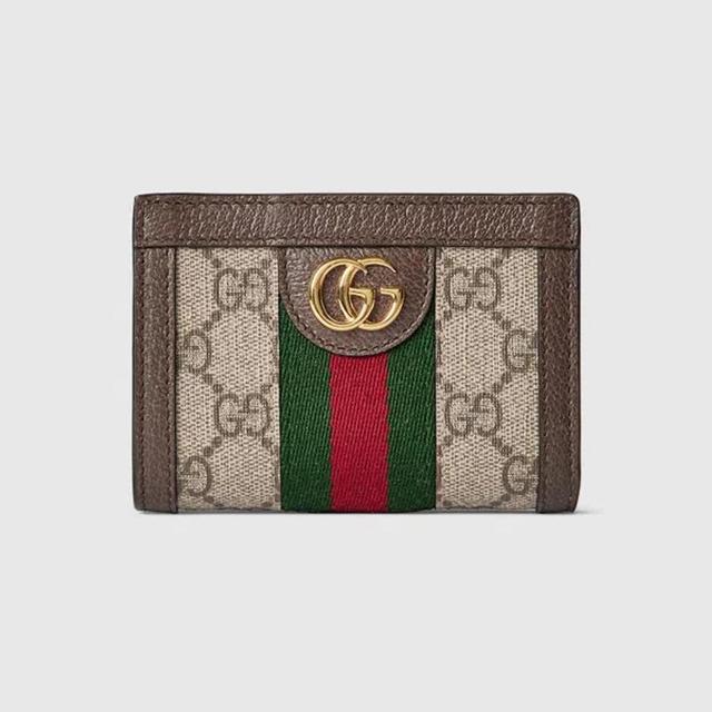 GUCCI Ophidia Bi-fold Wallet In Brown Product Image