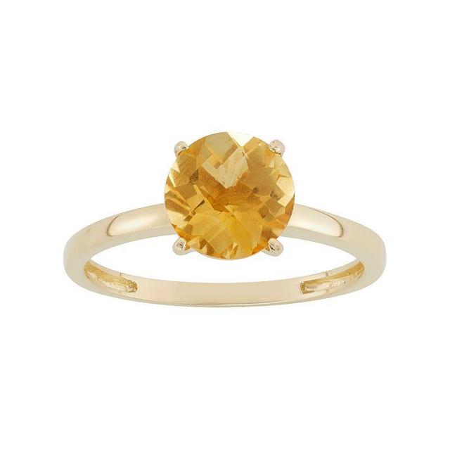 Designs by Gioelli Citrine 10k Gold Ring, Womens Orange Product Image