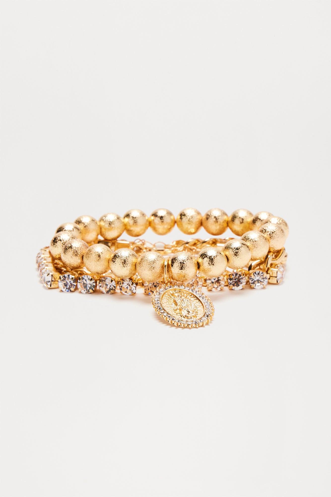 Saint Lucia Bracelet Set - Gold Product Image