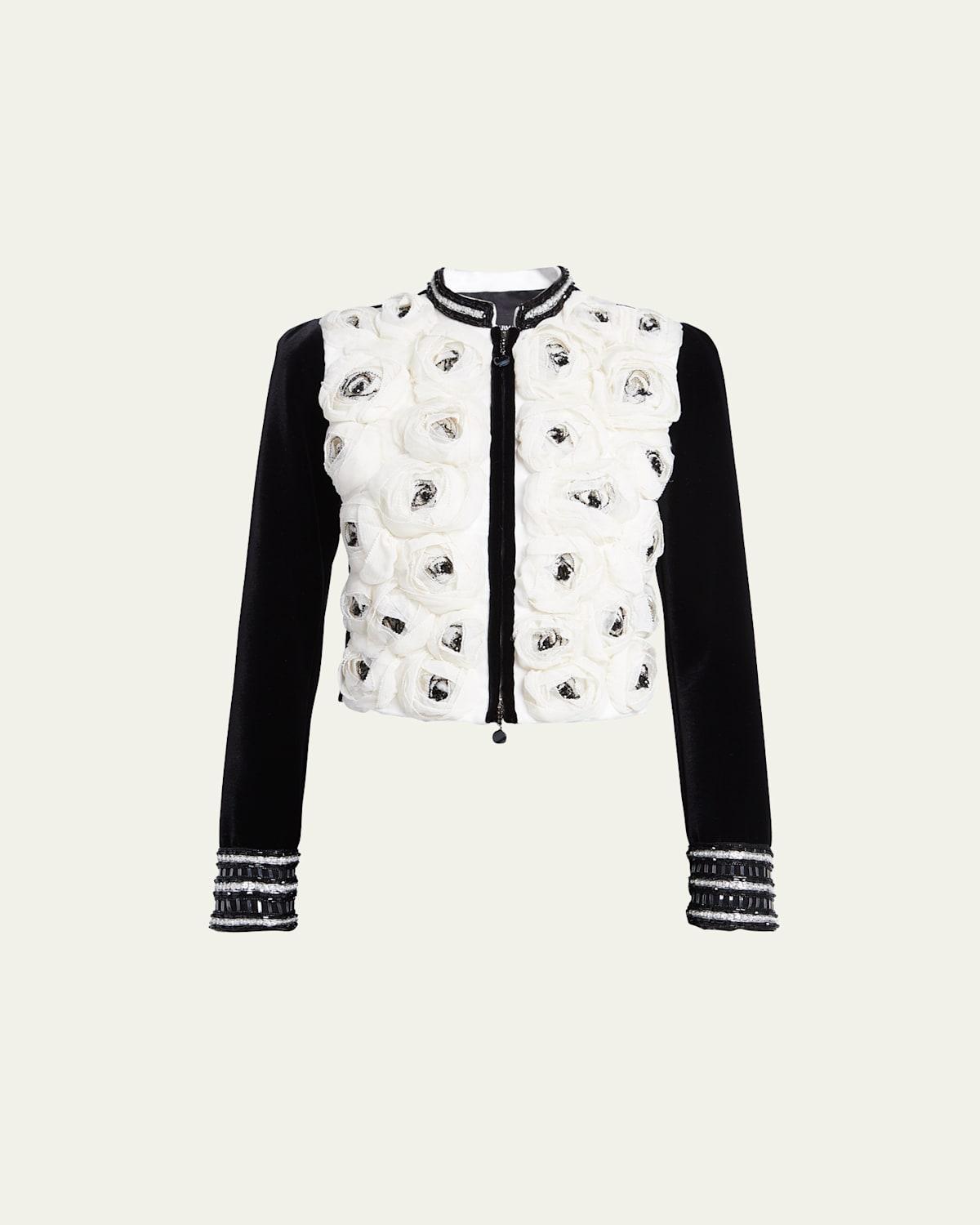 Womens Rose Appliqu Jacket Product Image