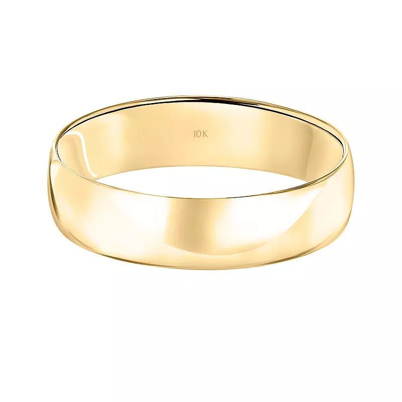 Love Always 10k Gold 5 mm Mens Wedding Band, 10k Yellow Gold Product Image