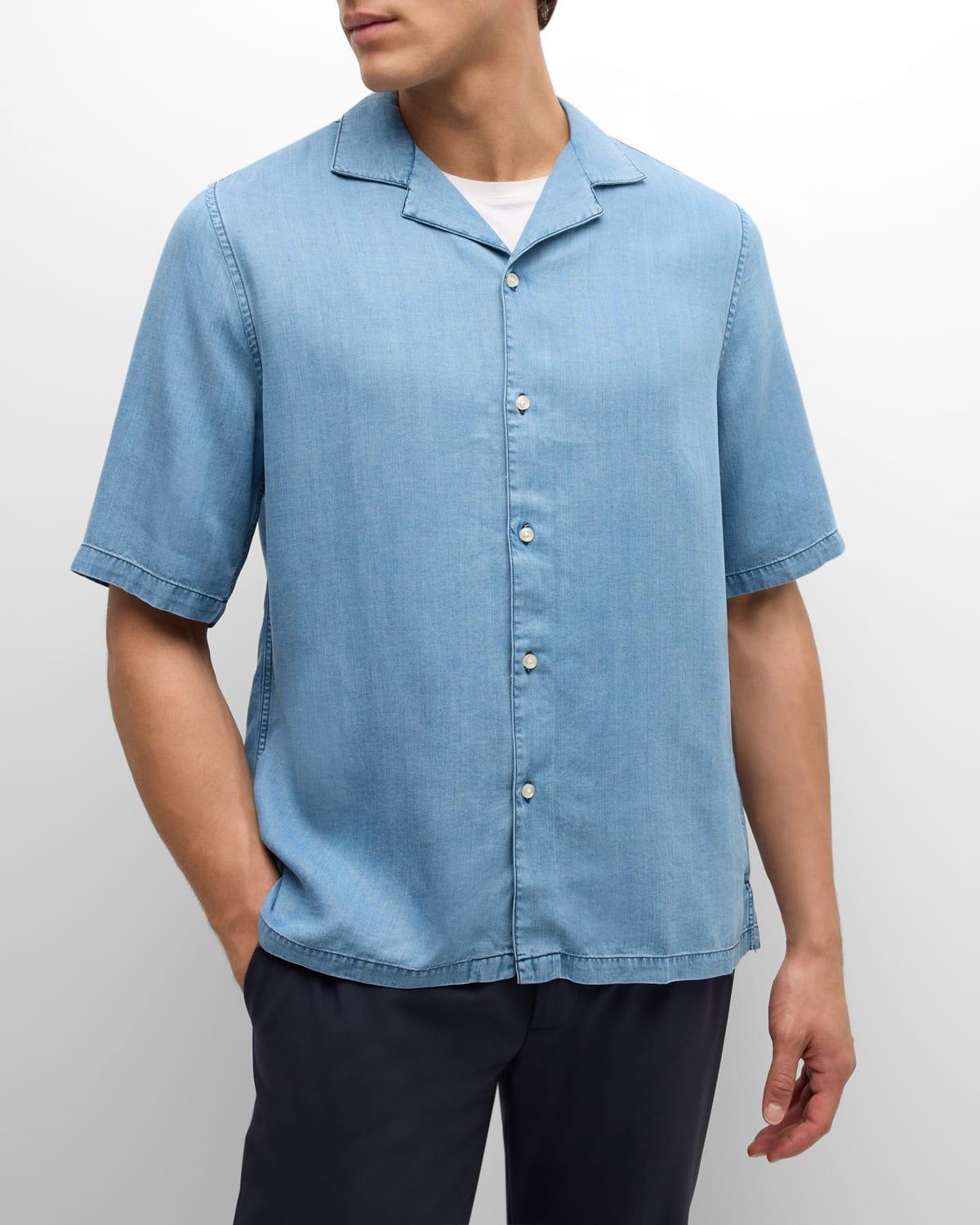 Men's Eren Chambray Camp Shirt Product Image