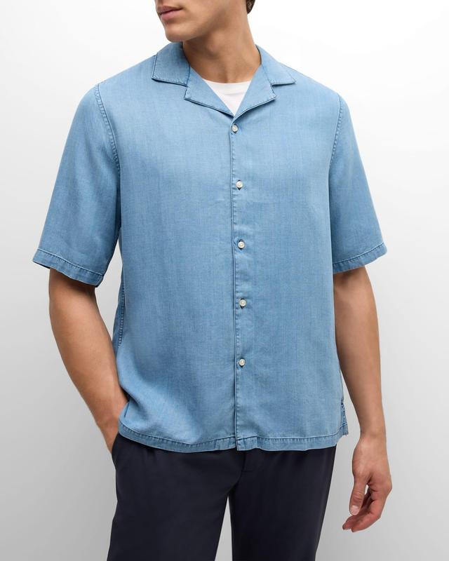 Mens Eren Chambray Camp Shirt Product Image