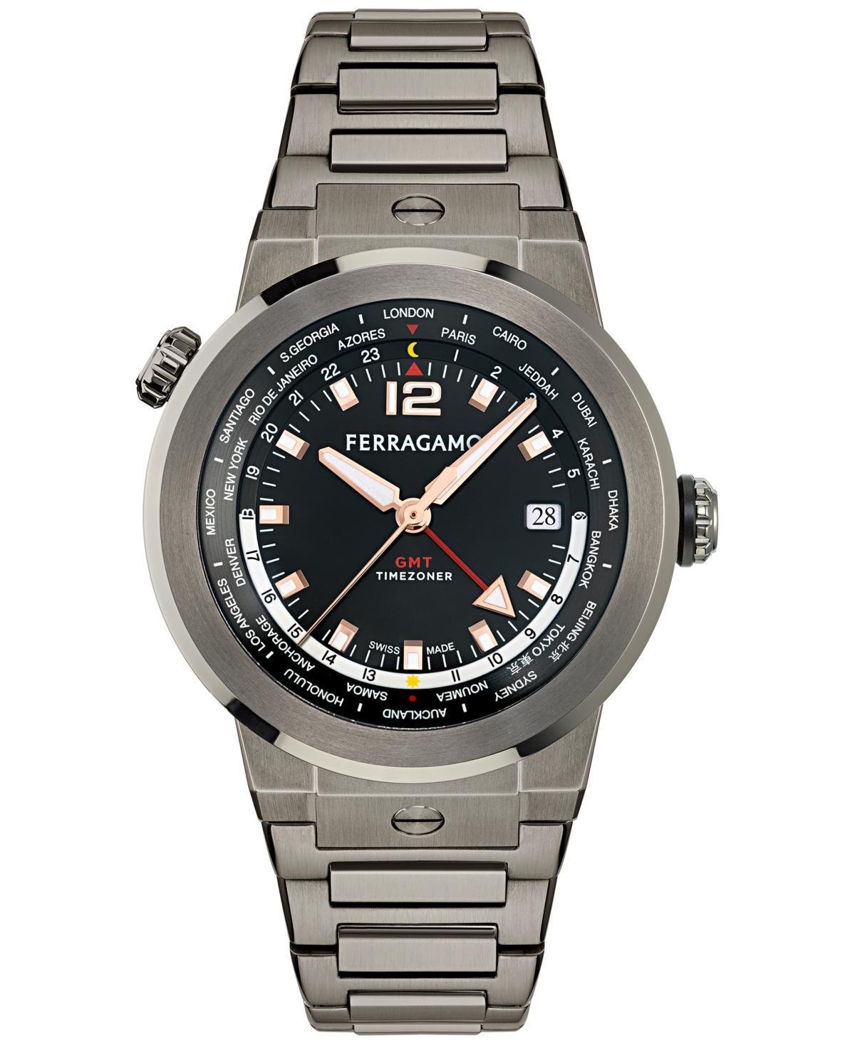 Mens F-80 GMT Worldwide Bracelet Watch/43MM Product Image