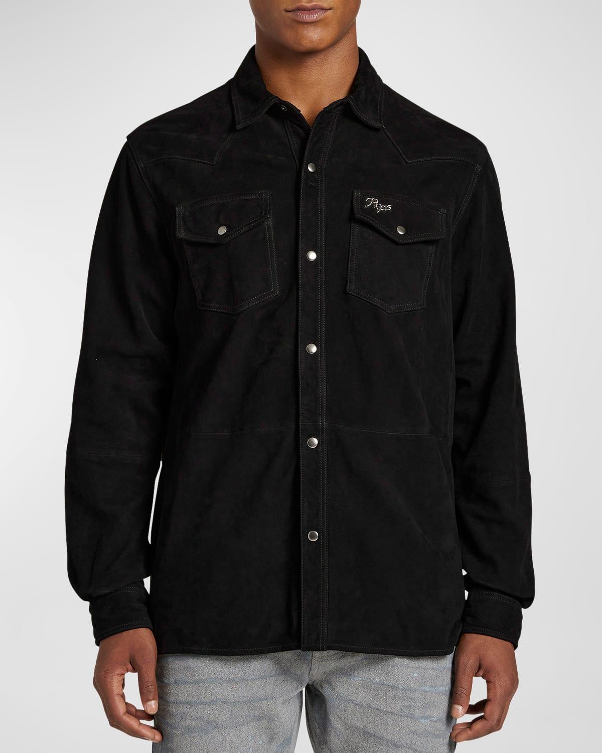 Mens Suede Western Overshirt Product Image