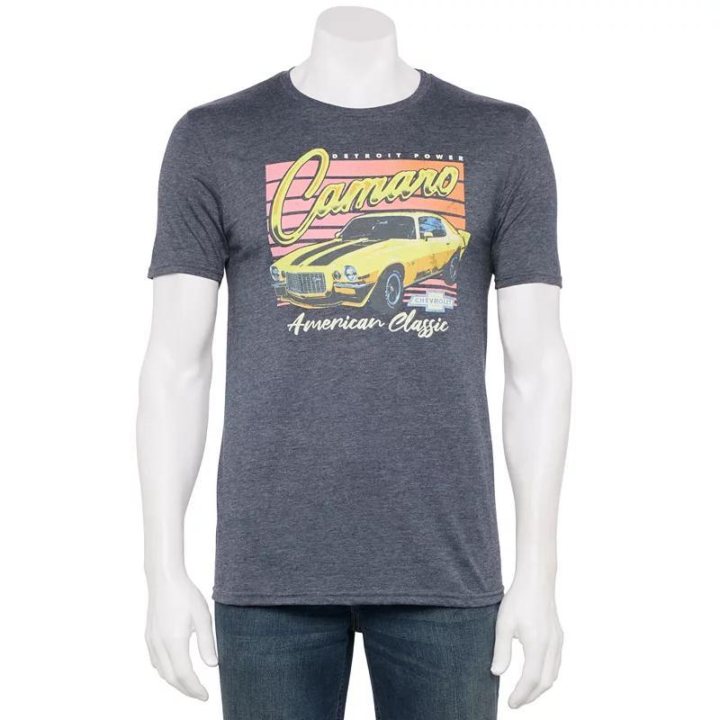 Mens Camaro Graphic Tee Navy Grey Product Image