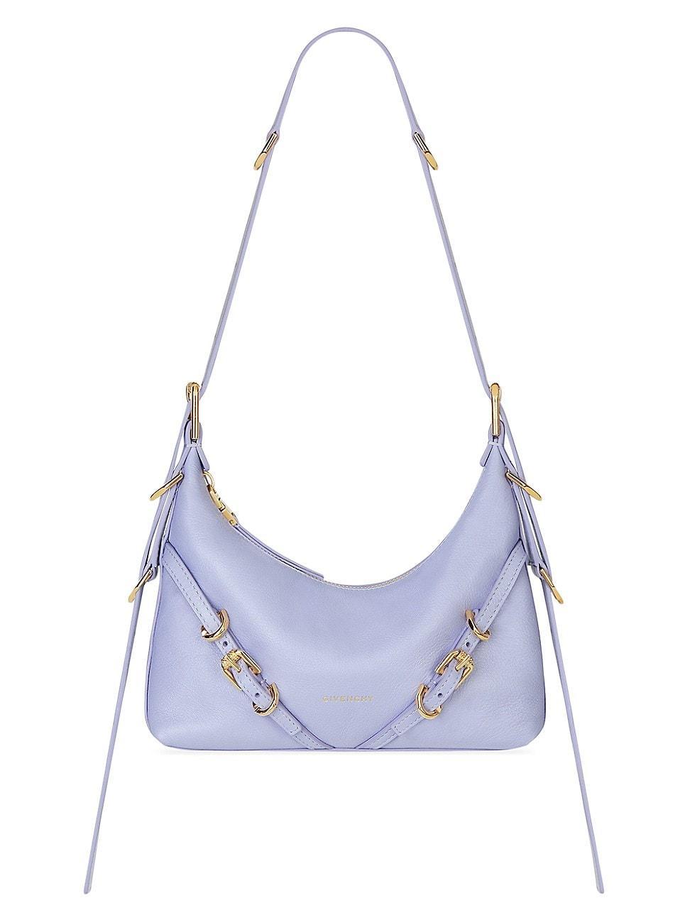 Womens Mini Voyou Bag in Leather - Lavender Product Image