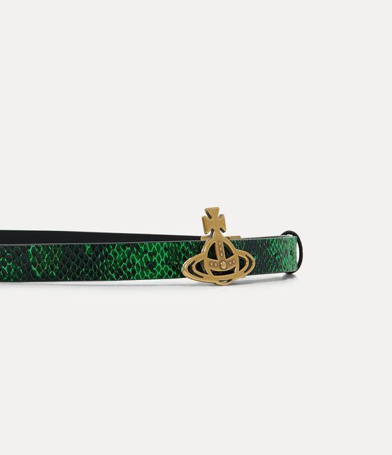 Small Line Orb Buckle Belt  Product Image