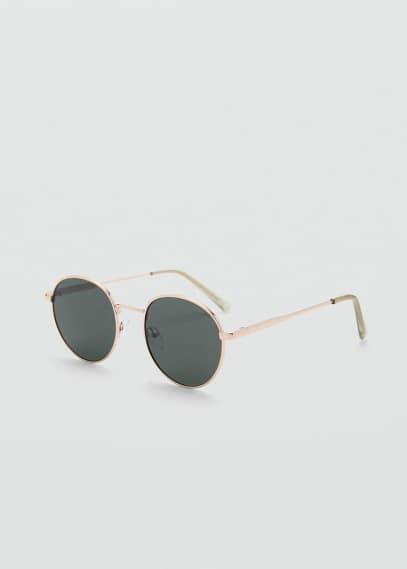 MANGO MAN - Round Metal Sunglasses - One size - Men Product Image