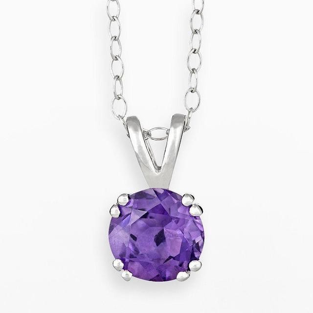 Gemstone Pendant Necklace in Sterling Silver Product Image