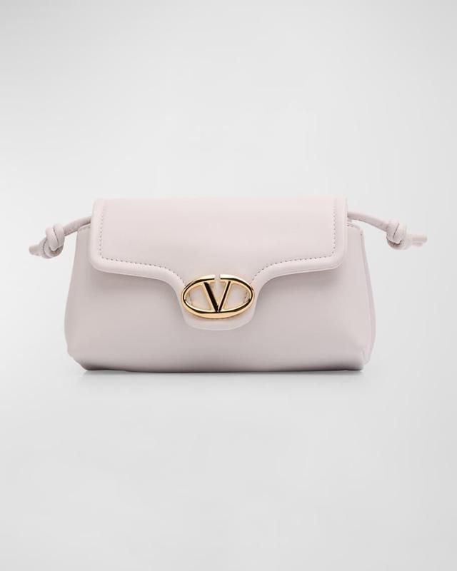 Mini VLOGO Drawstring Leather Shoulder Bag Product Image