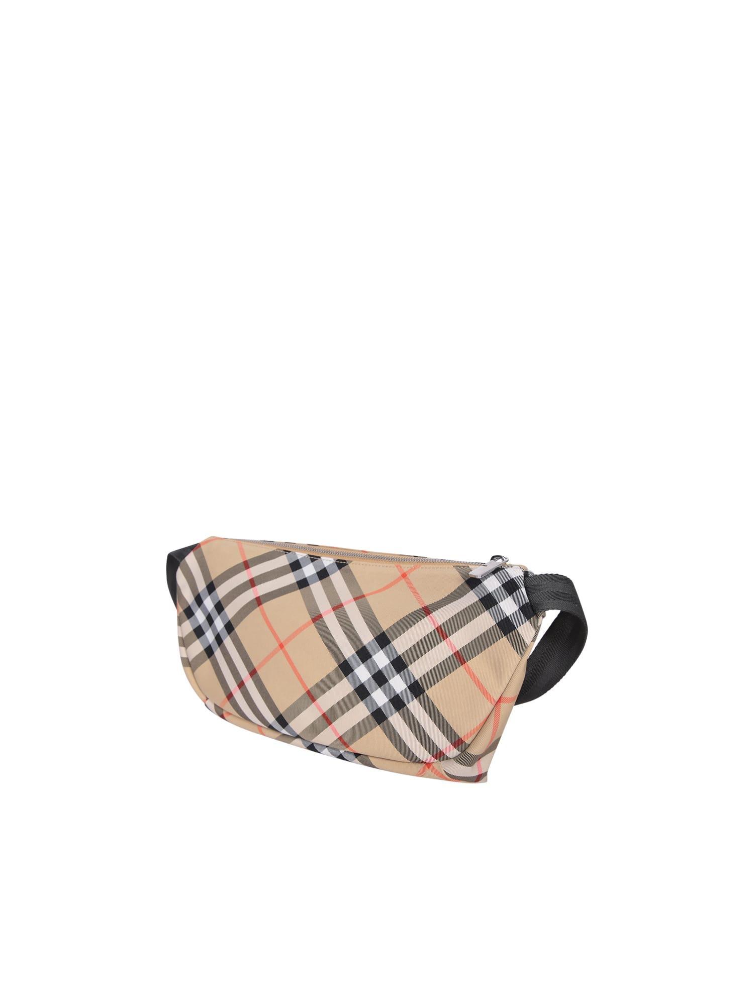 BURBERRY Archive Check Beige Bum Bag Product Image