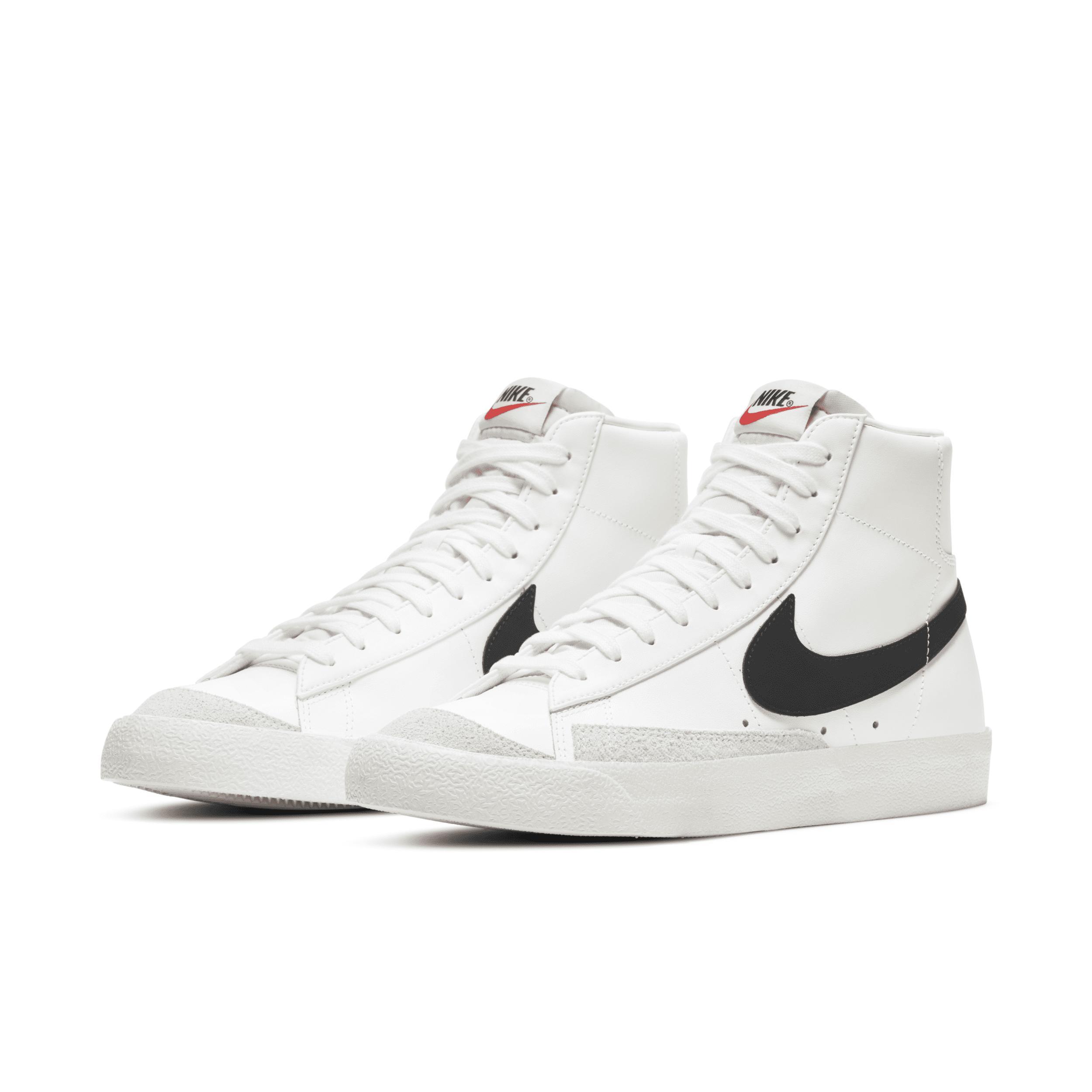 Nike Mens Nike Blazer High - Mens Shoes White/Black/White Product Image