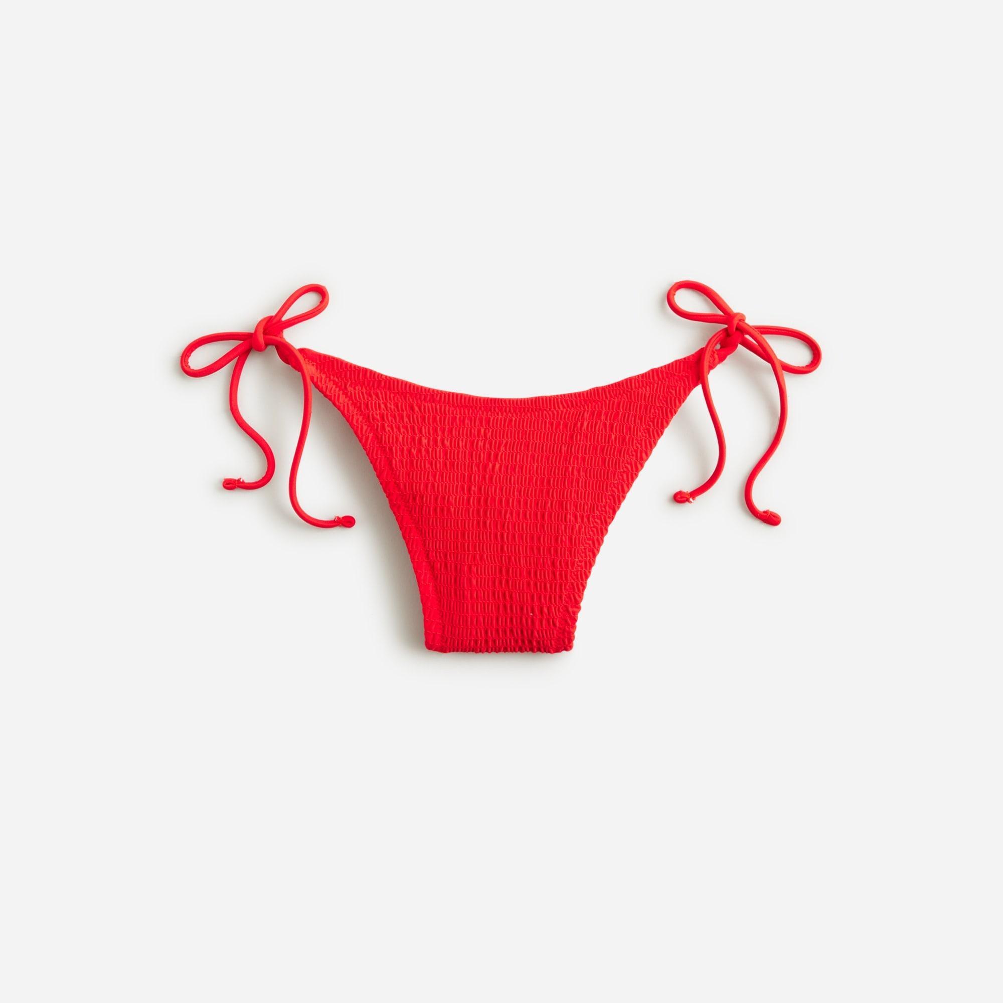 Smocked string bikini bottom Product Image