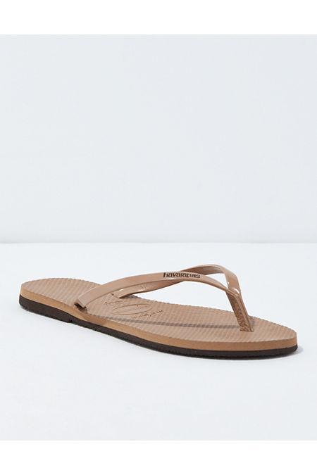 Havaianas You Metallic Flip-Flop Womens Tan 7/8 Product Image