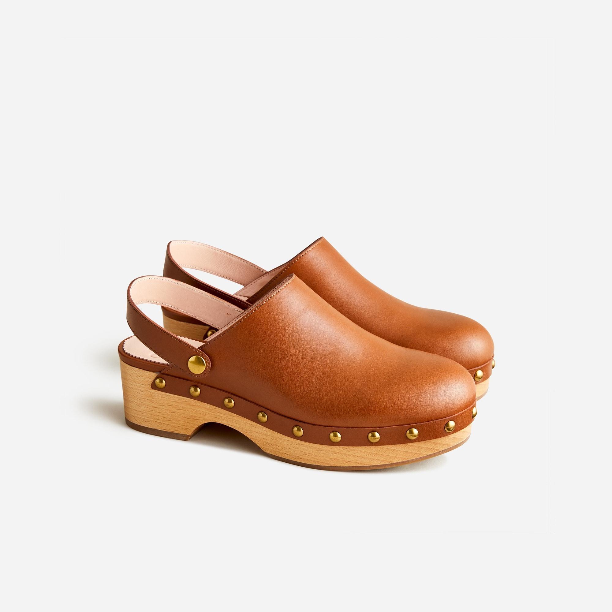 Convertible leather clogs Product Image