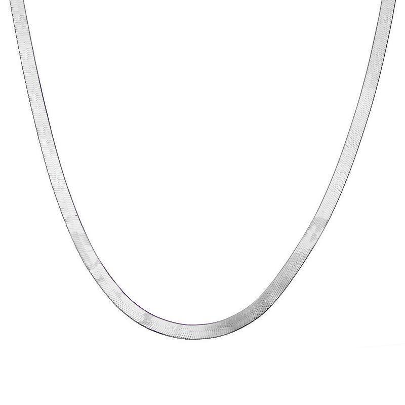 Giorgio di Vicenza Sterling Silver Mens Herringbone Chain Necklace Product Image