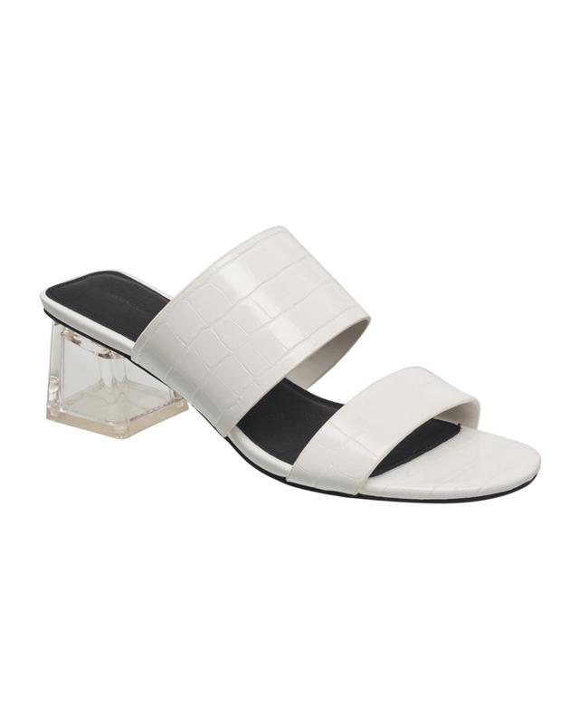 French Connection Womens Slide on Block Heel Sandals Product Image