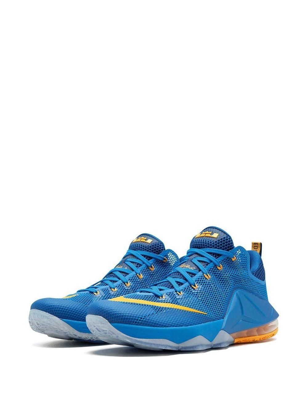 Lebron 12 Low Sneakers In Blue Product Image