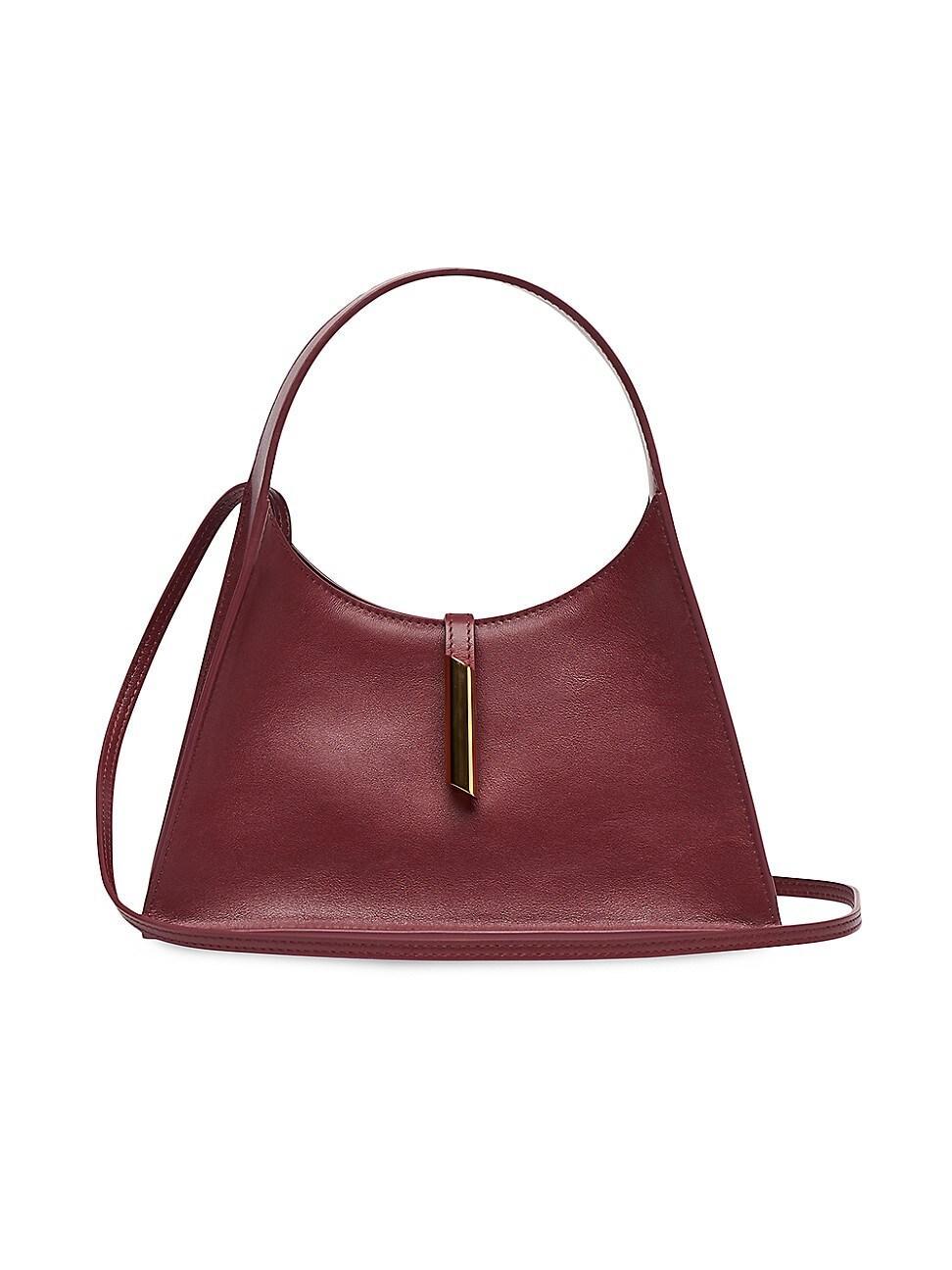 Womens Pointy Mini Grained Leather Bag Product Image