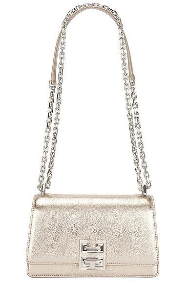 Womens Small 4G Crossbody Bag In Laminated Leather With Chain Product Image