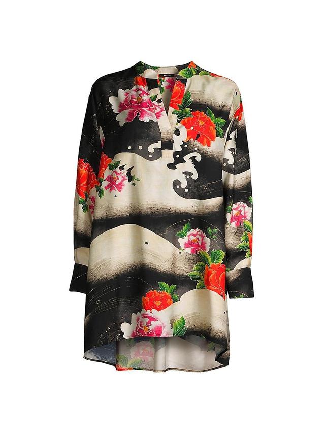 Womens Mayumi Floral Wave Oversized Shirt Product Image