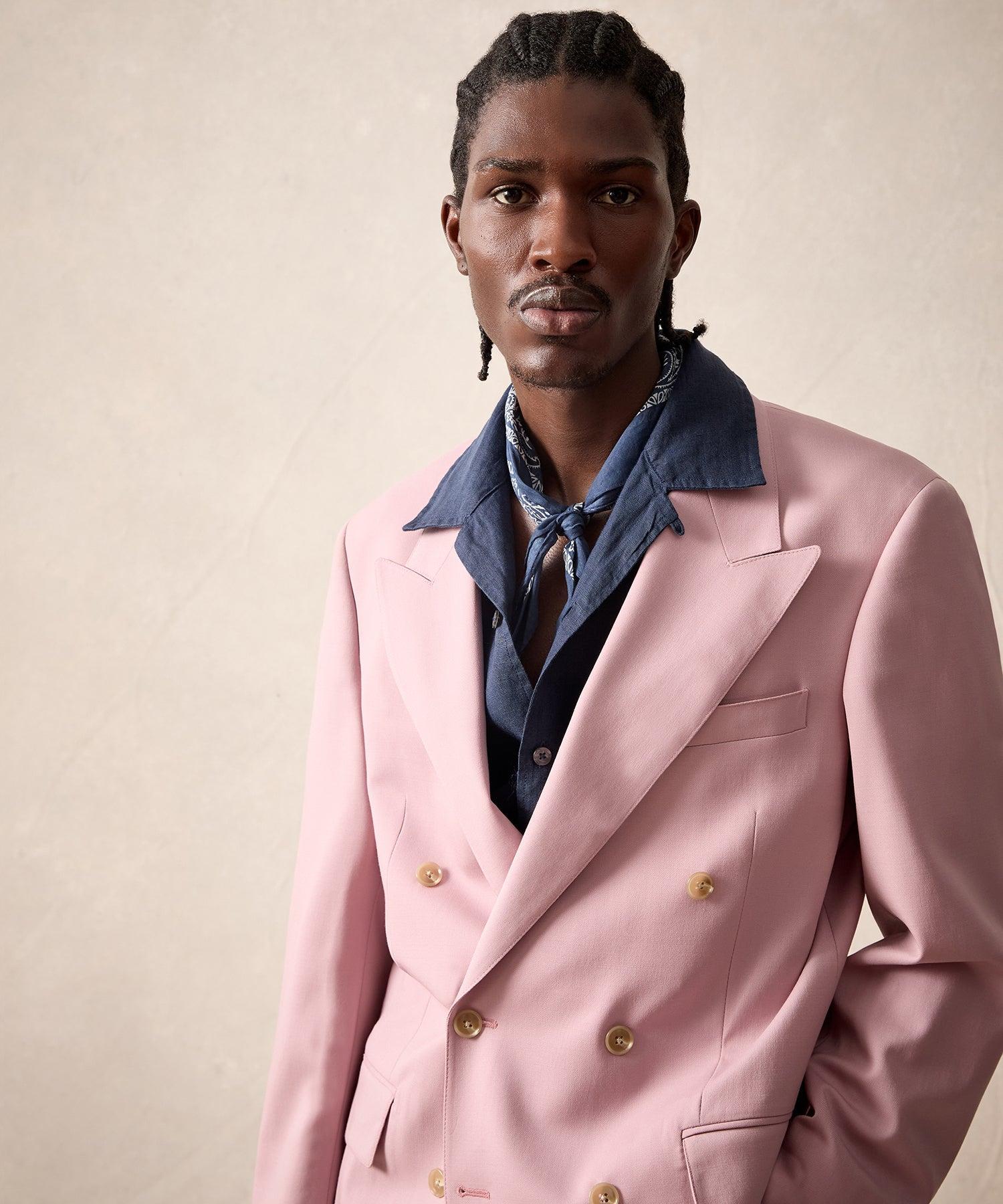 Italian Gabardine Wythe Jacket in Pink Product Image