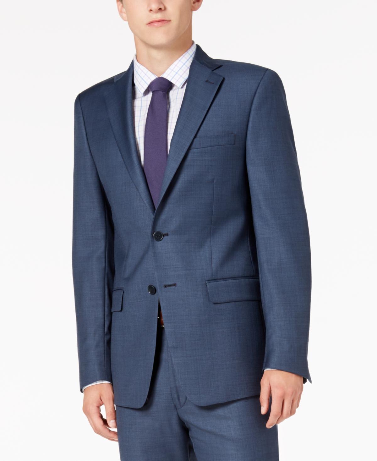 Calvin Klein Mens Solid Classic-Fit Suit Jackets Product Image