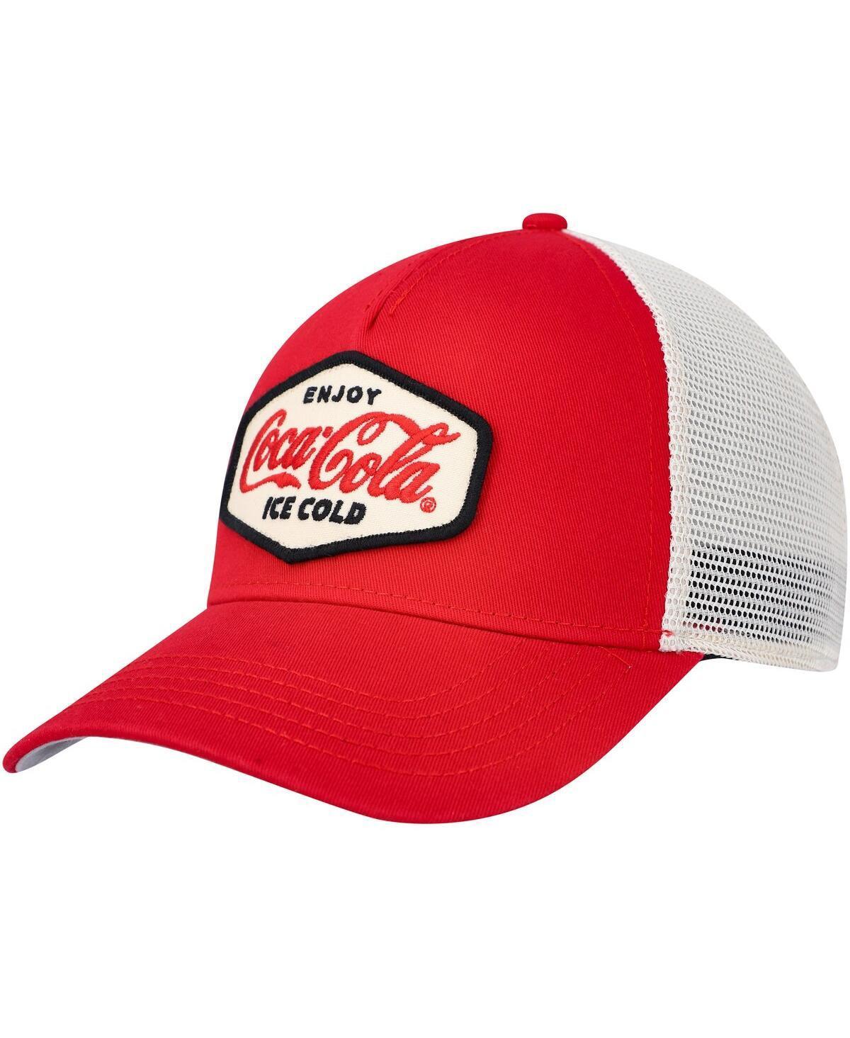 Mens American Needle Red Coca-Cola Valin Trucker Snapback Hat - Red Product Image