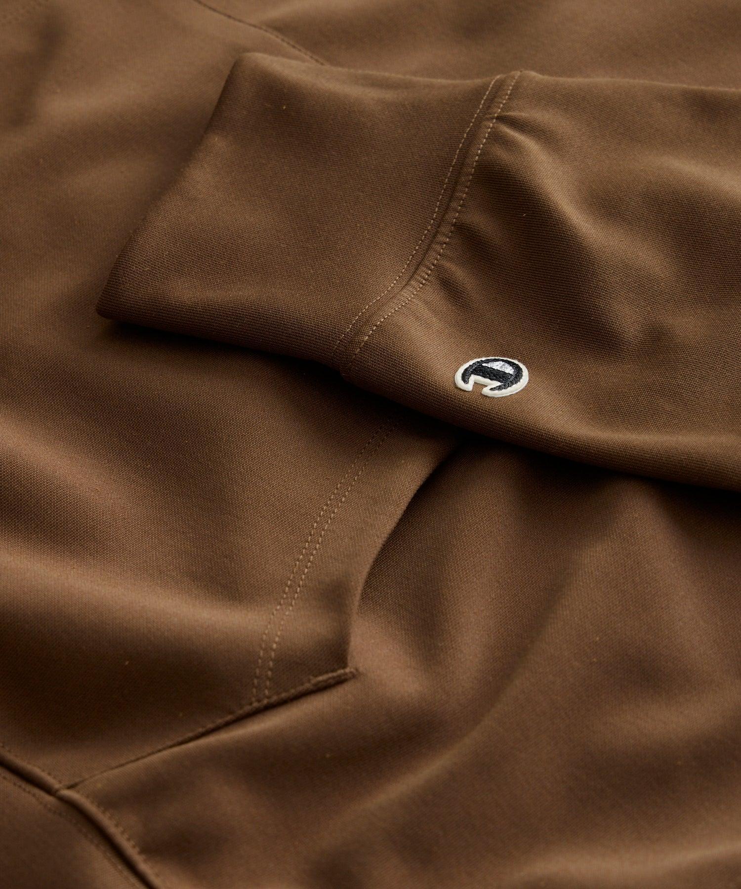 Relaxed Interlock Jersey Hoodie in Glazed Pecan Product Image