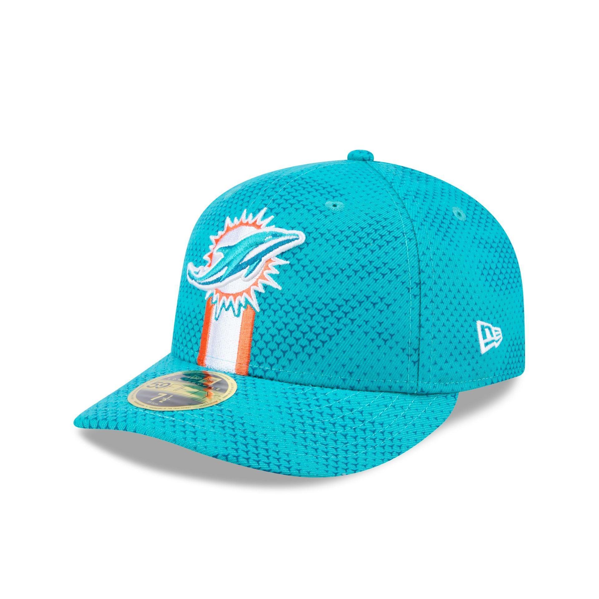 Miami Dolphins 2024 Sideline Low Profile 59FIFTY Fitted Hat Male Product Image