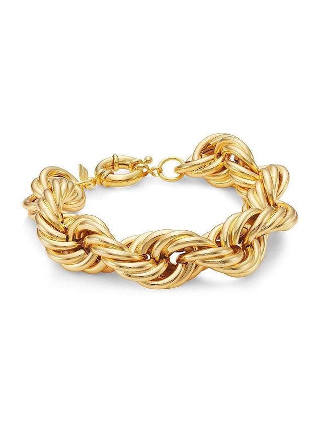 Womens Goldtone Twist Chain Bracelet Product Image