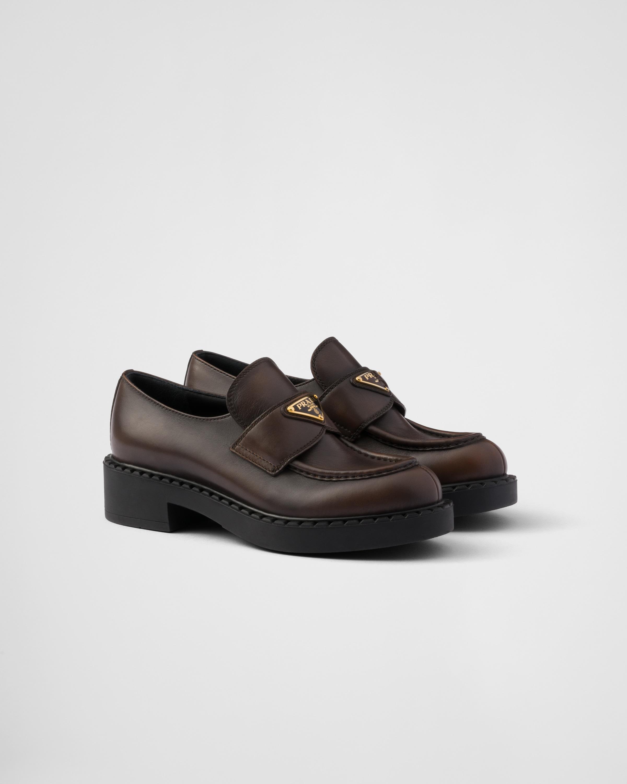 Chocolate leather loafers product image