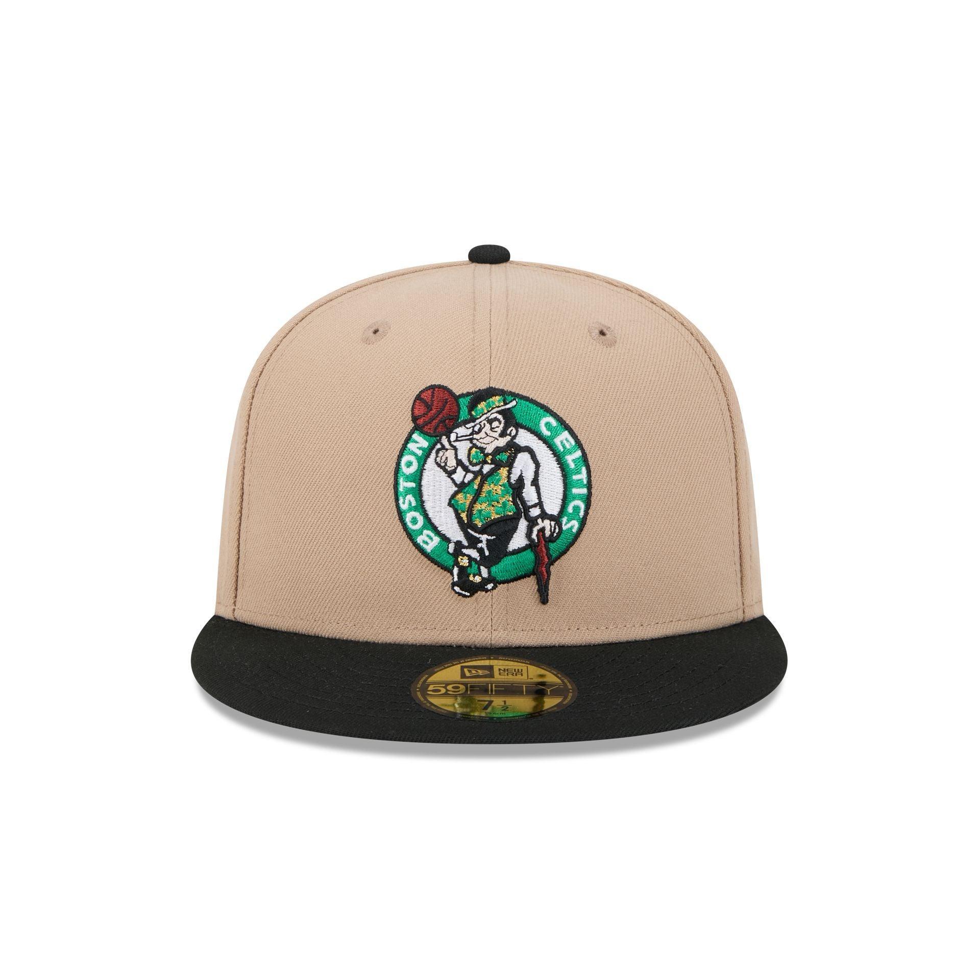 Boston Celtics Camel 59FIFTY Fitted Hat Male Product Image