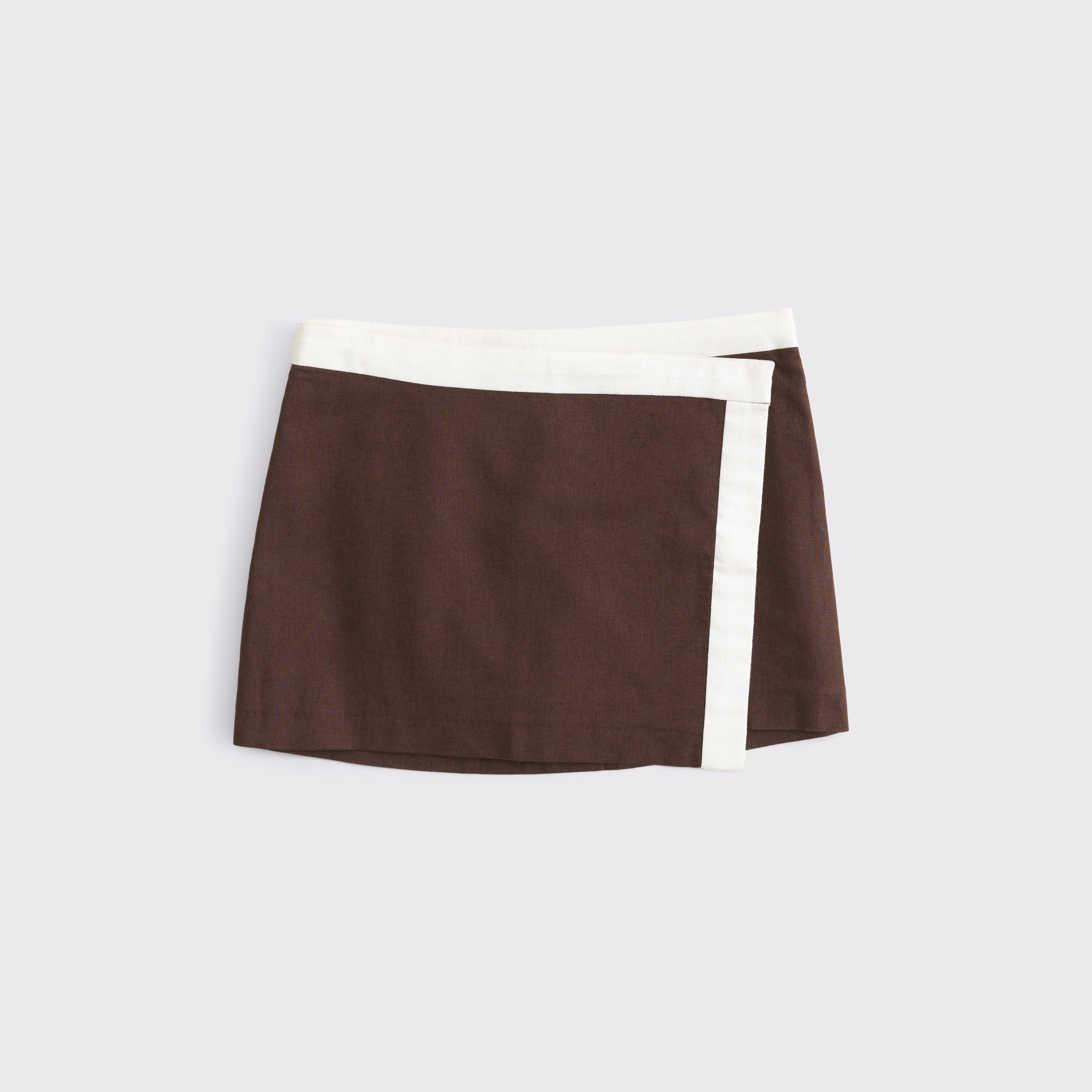 Mid Rise Wrap Mini Skort Product Image