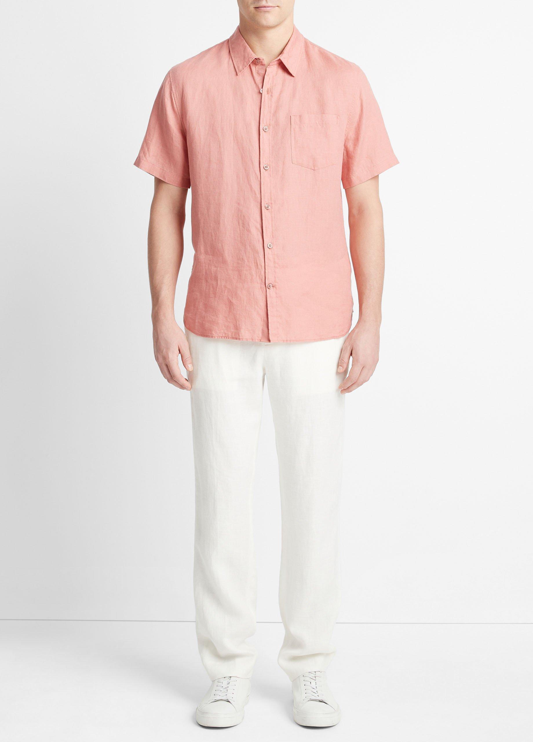 Linen Short-Sleeve Shirt Product Image