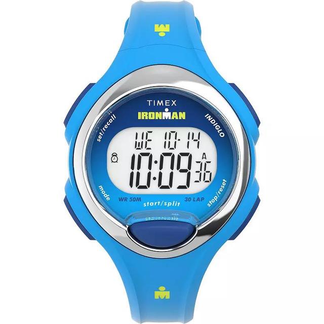 Timex Womens Ironman Essential 30 Lap Digital Watch - TW5M60300JT Blue Product Image