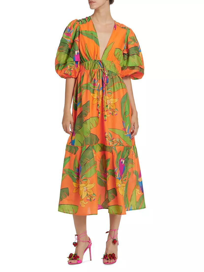 Fresh Macaws Midi-Dress Product Image