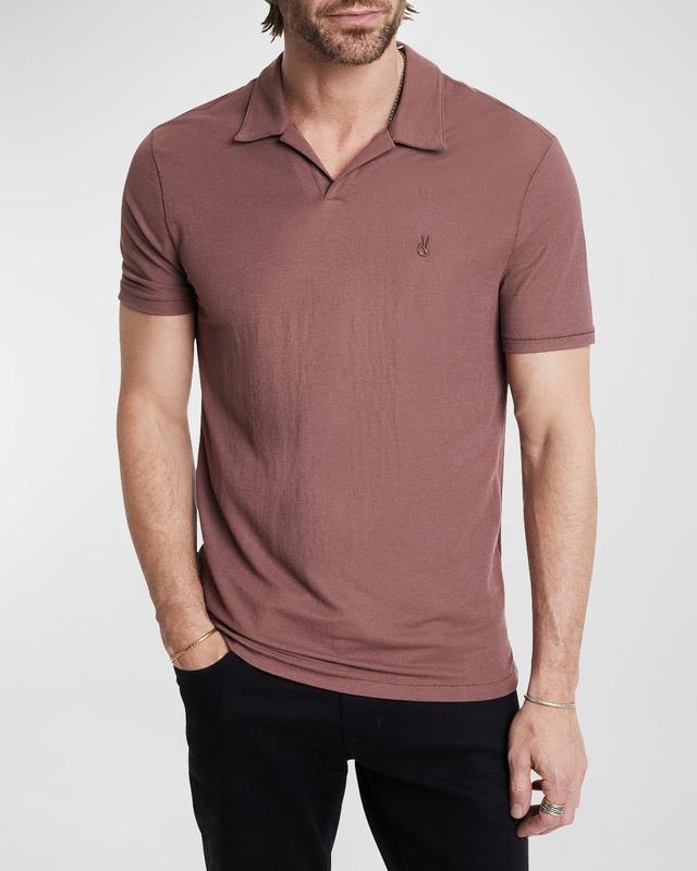 John Varvatos Leroy Peace Pique Regular Fit Polo Shirt Product Image