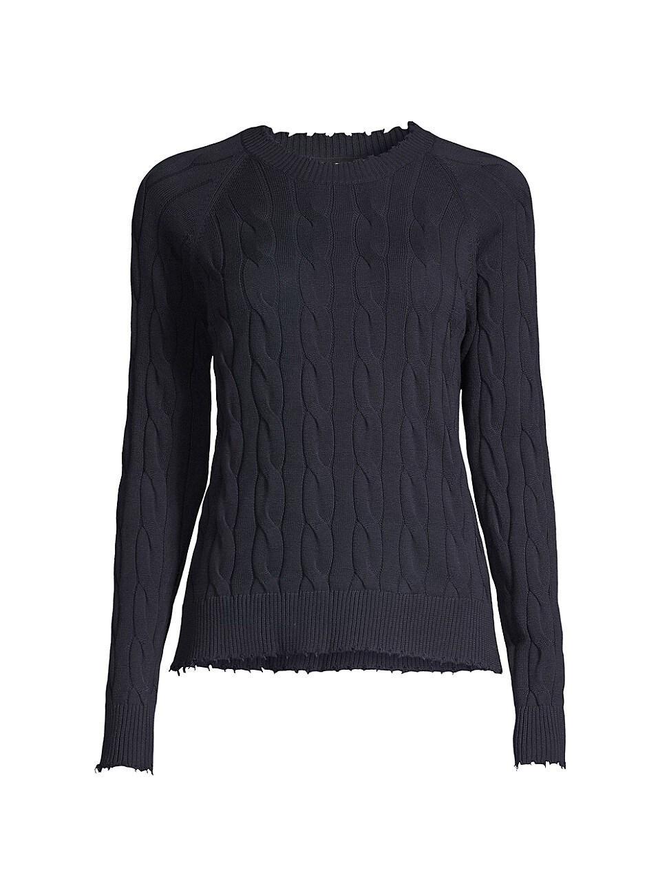 Womens Cable-Knit Sweater Product Image