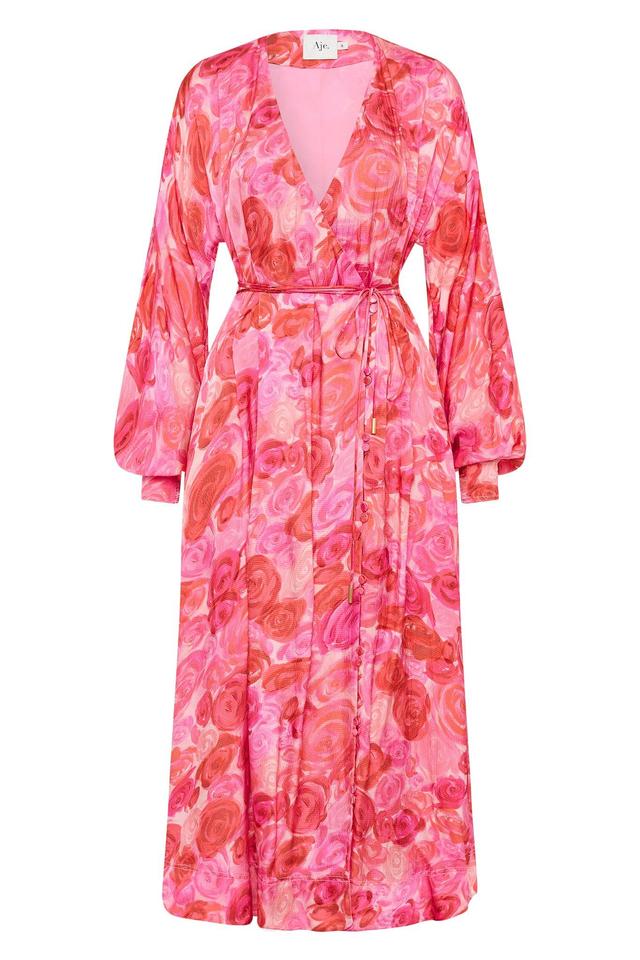 Tinley Wrap Front Midi Dress Product Image